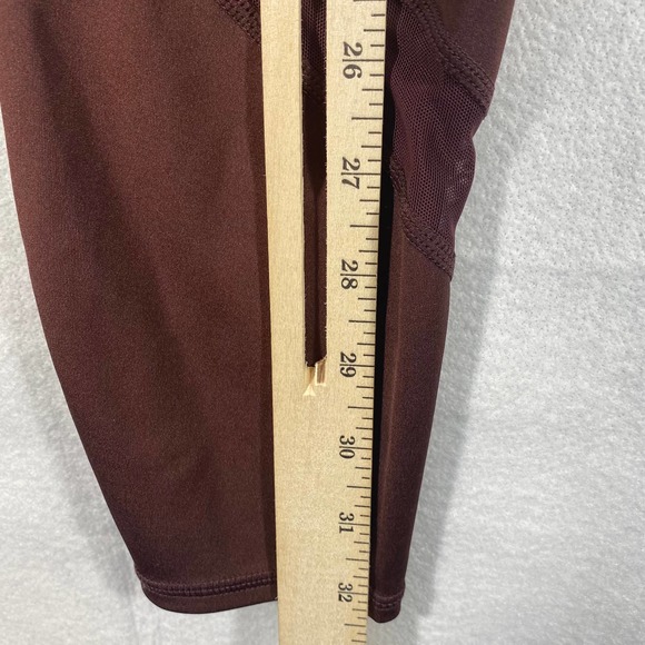 Athleta Leggings XS Purple Coloblock Tenacity 7/8 High Rise Mesh Crop Workout - Picture 10 of 16